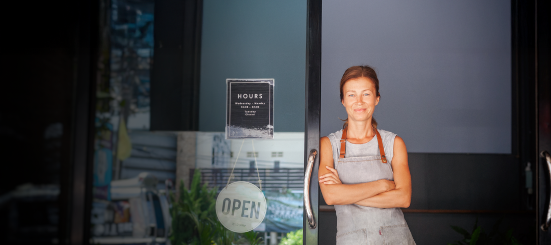 Business Owner in Doorway of Shop