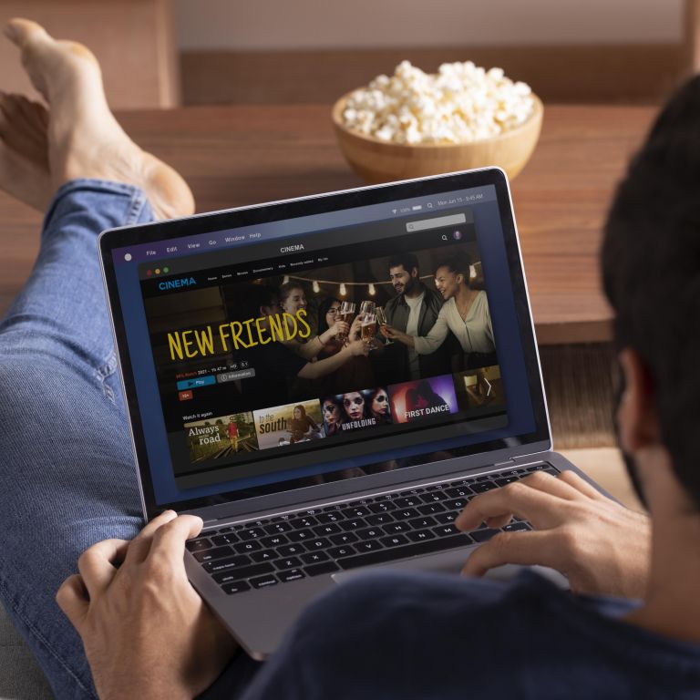 Watching on a Laptop