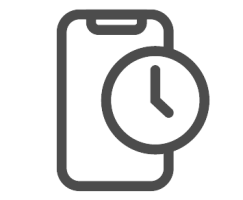 Phone with Clock Icon