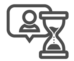 Chat Bubble and Timer Icon